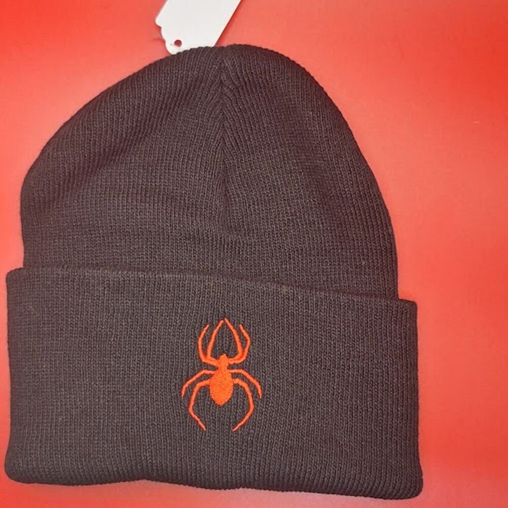 Red Spider Black Beanie Adult One Size Superhero Look Alike